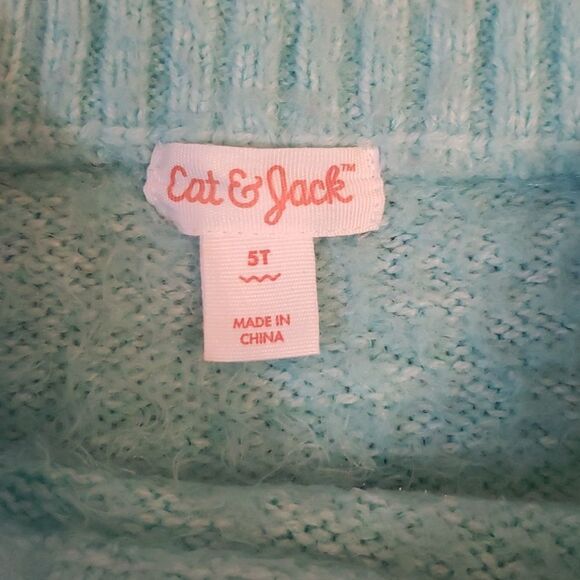 Unicorn Sweater Glittery Turquoise - Picture 6 of 6